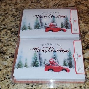 1216 Set of 2, 14Pk Carlton Christmas Cards